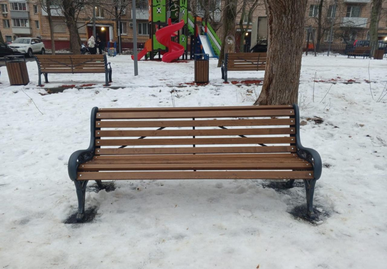 Скамейка чугунная «Новый Парк»