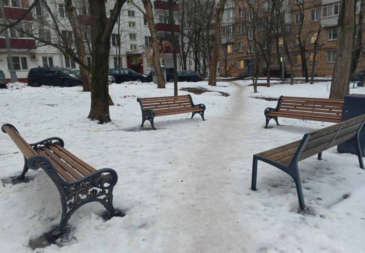 Скамейка чугунная «Новый Парк»