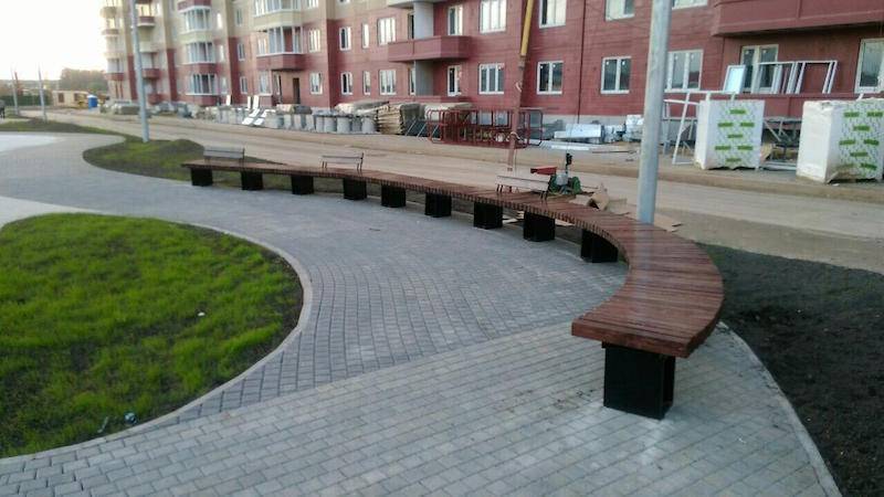 Садово-парковая скамейка «Радиус»