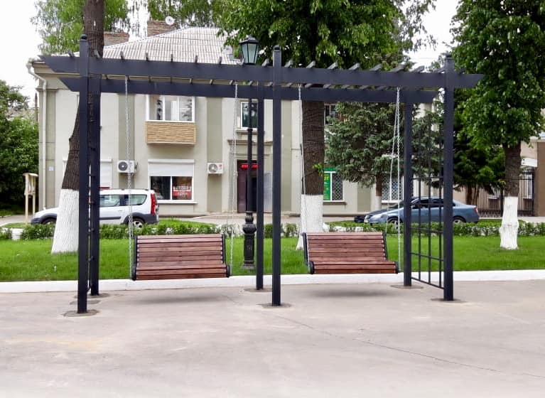 Качели садово-парковые «Зимний сад» двойные