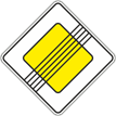 Дорожный знак «Конец главной дороги»